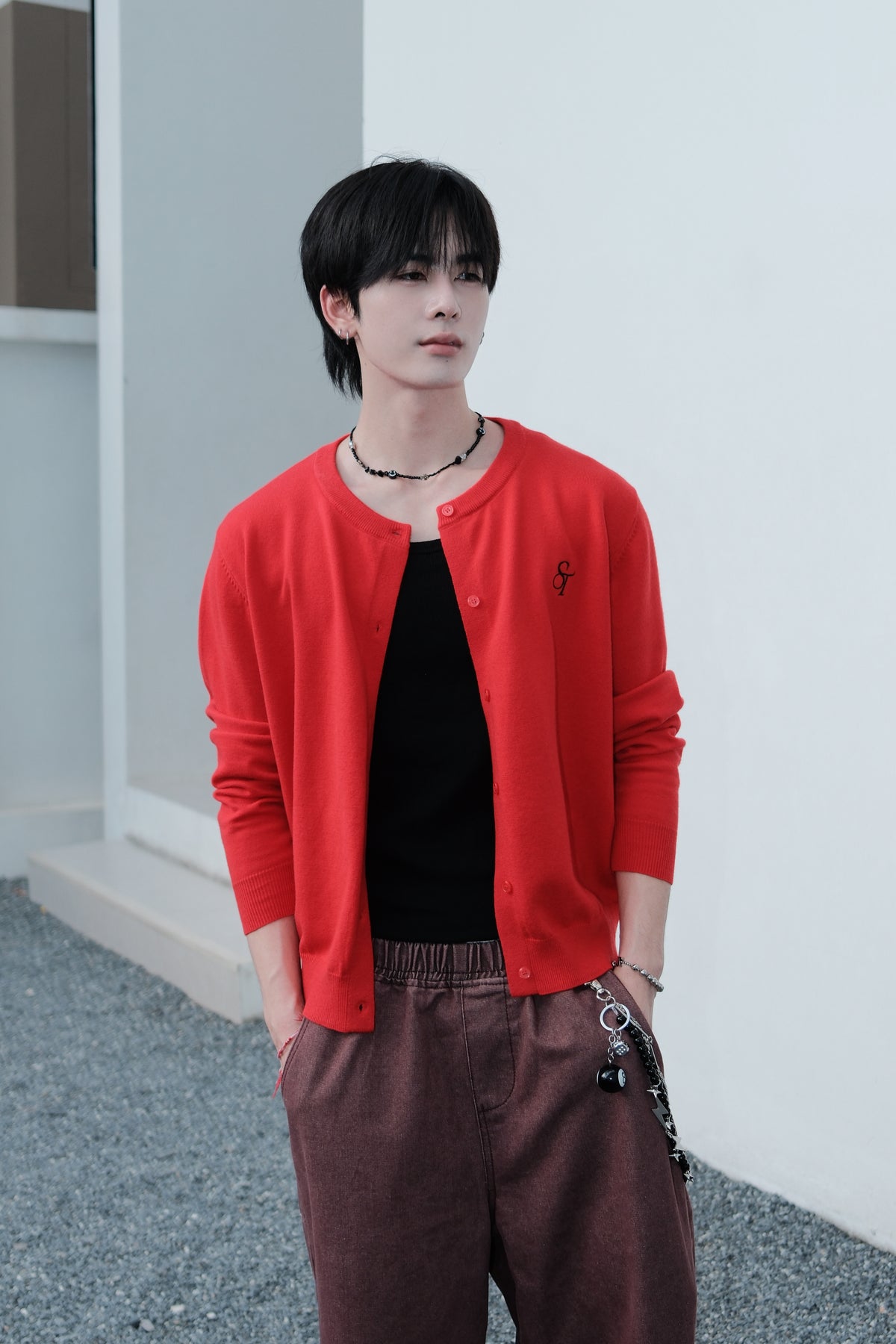 TROUBLE COLORS KNIT - RED